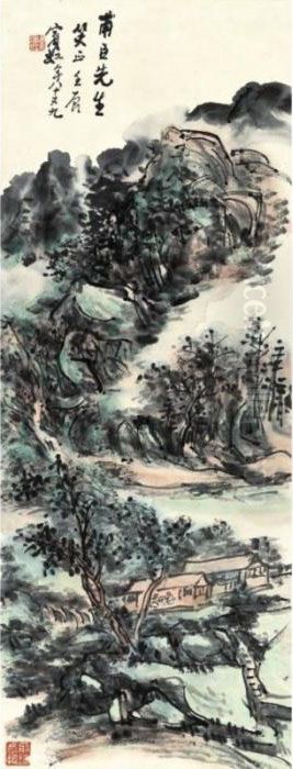 Modern Chinese Paintings From An Asian Private Collection
 

 
 
 

 
 Distant View Oil Painting by Huang Binhong