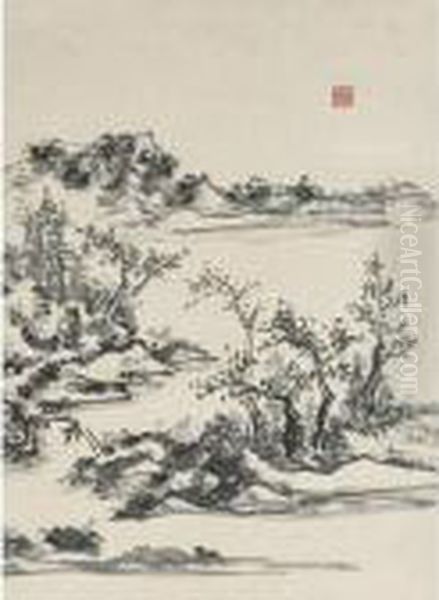 Landscape Oil Painting by Huang Binhong