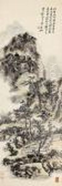 Landscape Oil Painting by Huang Binhong