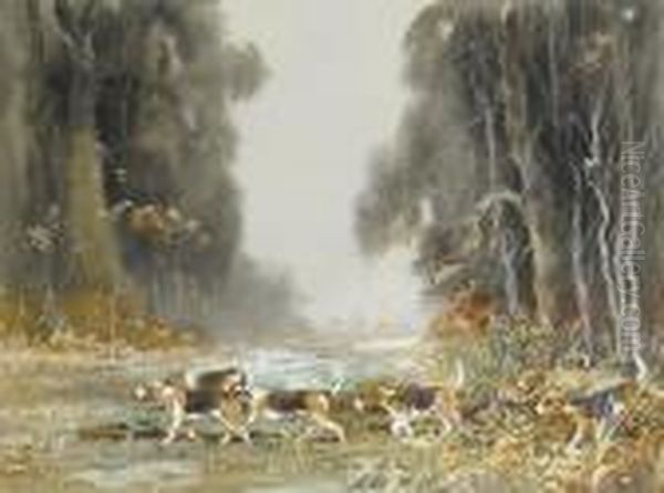 Casting Themselves Oil Painting by Binks, R. Ward