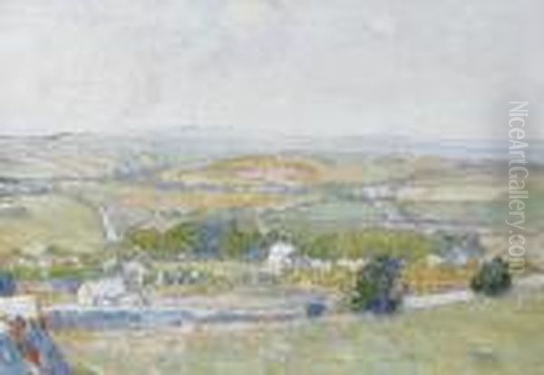 Extensive Landscape Oil Painting by Samuel John Lamorna Birch