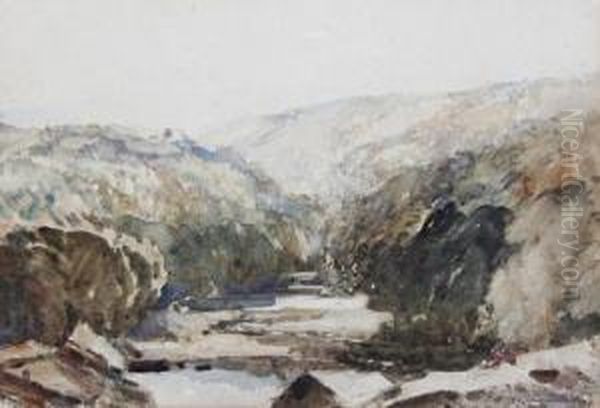 Tight Lines Oil Painting by Samuel John Lamorna Birch