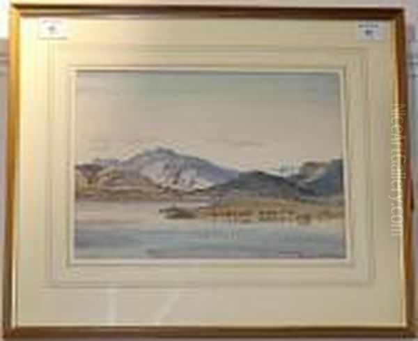 Mountainous Landscape Oil Painting by Samuel John Lamorna Birch