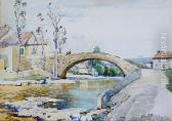 La Bastille, France Oil Painting by Samuel John Lamorna Birch