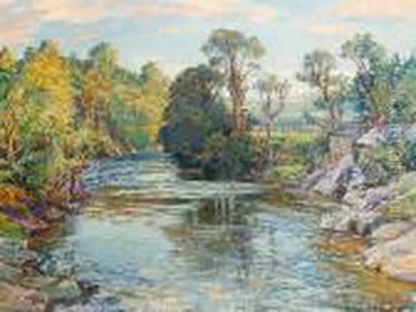 The River Song Oil Painting by Samuel John Lamorna Birch