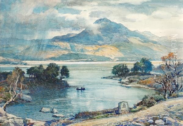 Loch Maree, Scotland Oil Painting by Samuel John Lamorna Birch