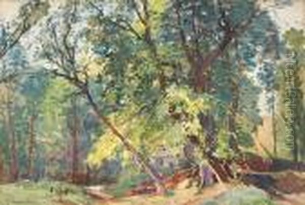 The Way To The Studio Oil Painting by Samuel John Lamorna Birch