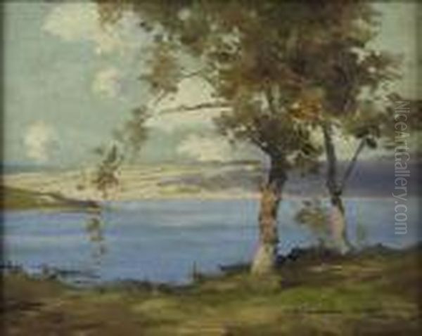 Loch Fyne Oil Painting by Samuel John Lamorna Birch