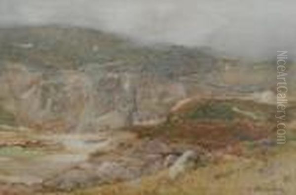 Porthgwarra, Lands End. Oil Painting by Samuel John Lamorna Birch