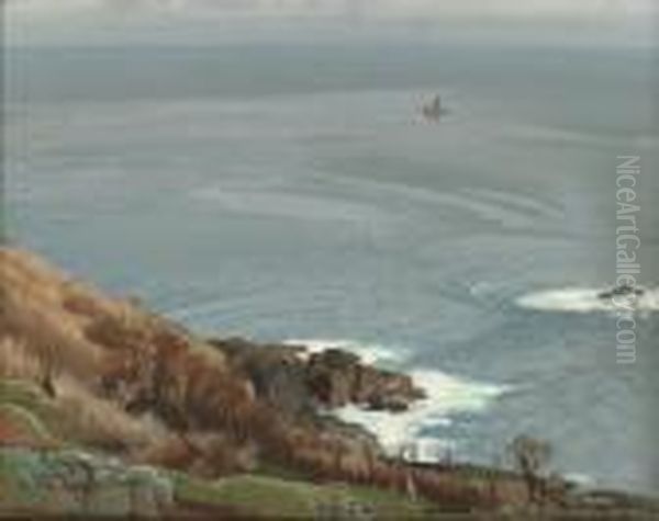 A View From The Coast Oil Painting by Samuel John Lamorna Birch
