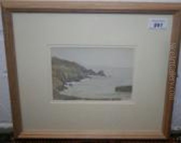 Coastal View Oil Painting by Samuel John Lamorna Birch