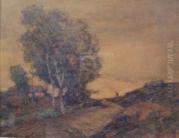 Near Narclaton Oil Painting by Samuel John Lamorna Birch