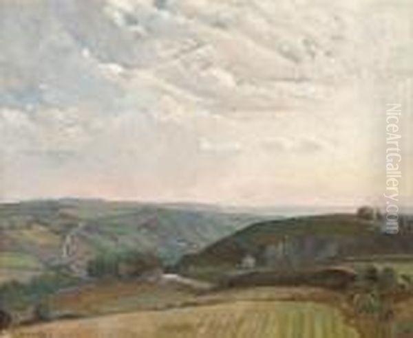 Lamorna Valley Oil Painting by Samuel John Lamorna Birch