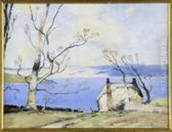Overlooking The Loch Oil Painting by Samuel John Lamorna Birch