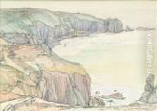 The Landend Oil Painting by Samuel John Lamorna Birch