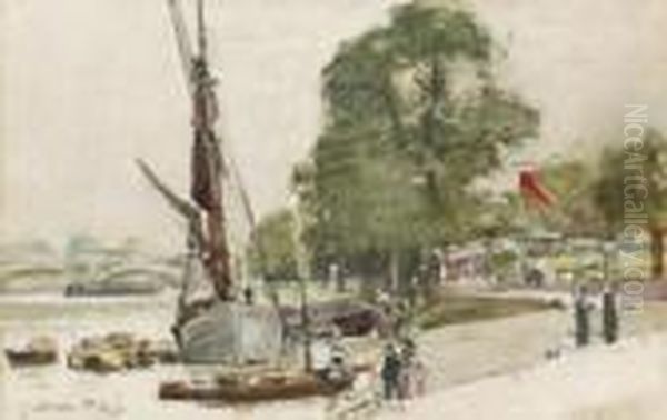 Richmond Oil Painting by Samuel John Lamorna Birch