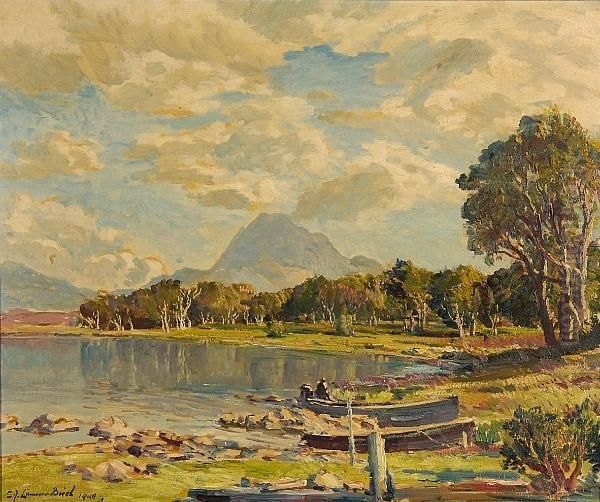 Loch Maree Oil Painting by Samuel John Lamorna Birch