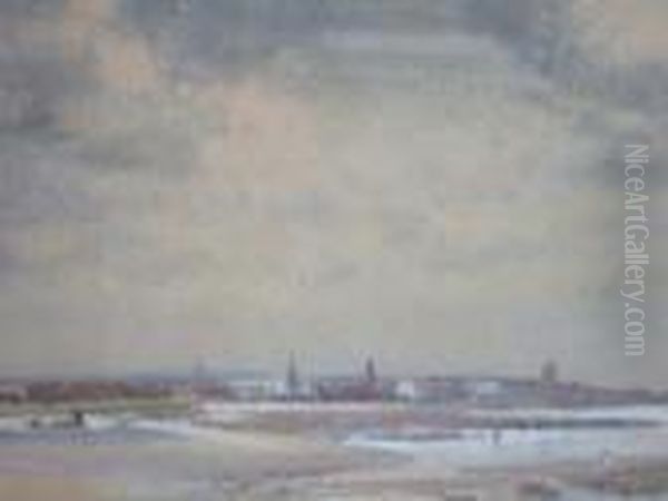 Penzance Head Oil Painting by Samuel John Lamorna Birch