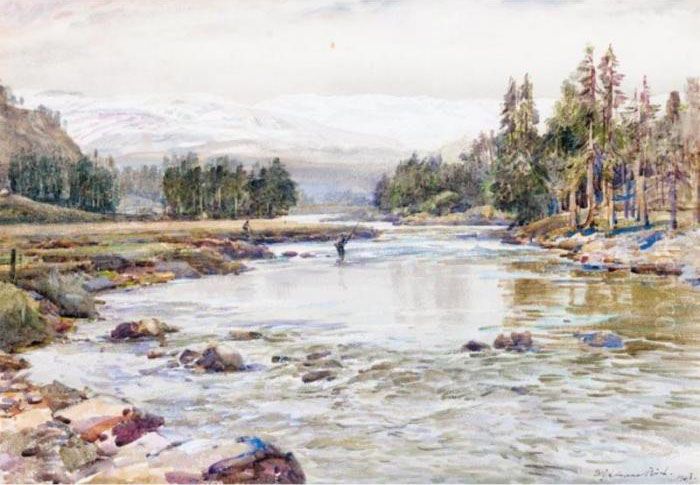 On The Dee, Scotland Oil Painting by Samuel John Lamorna Birch