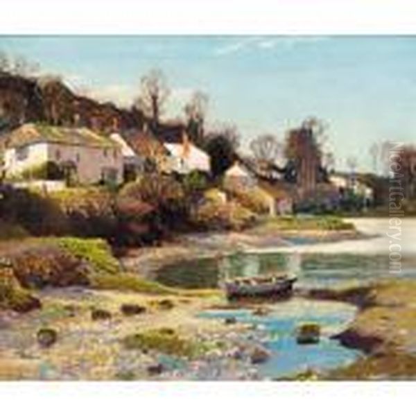 The Cove Oil Painting by Samuel John Lamorna Birch