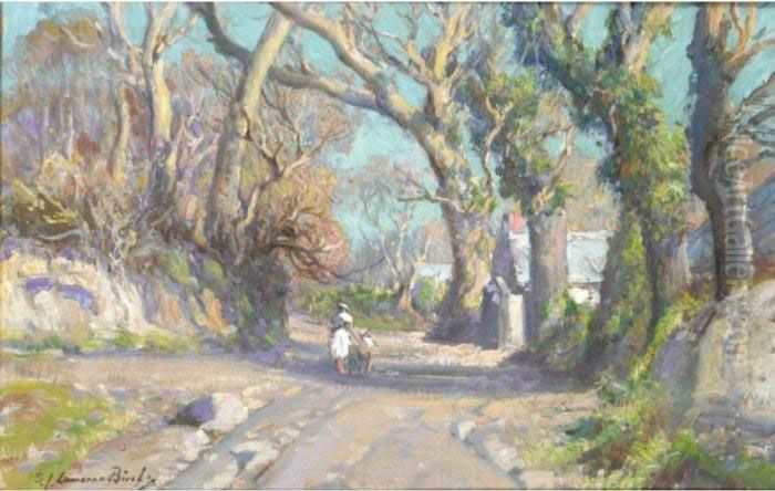 October Day Oil Painting by Samuel John Lamorna Birch