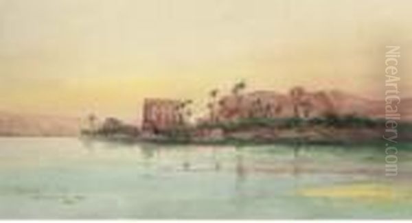 Philae On The Nile Oil Painting by William Minshall Birchall