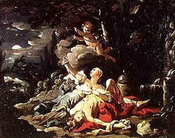 Pyramus and Thisbe Oil Painting by Noel Halle