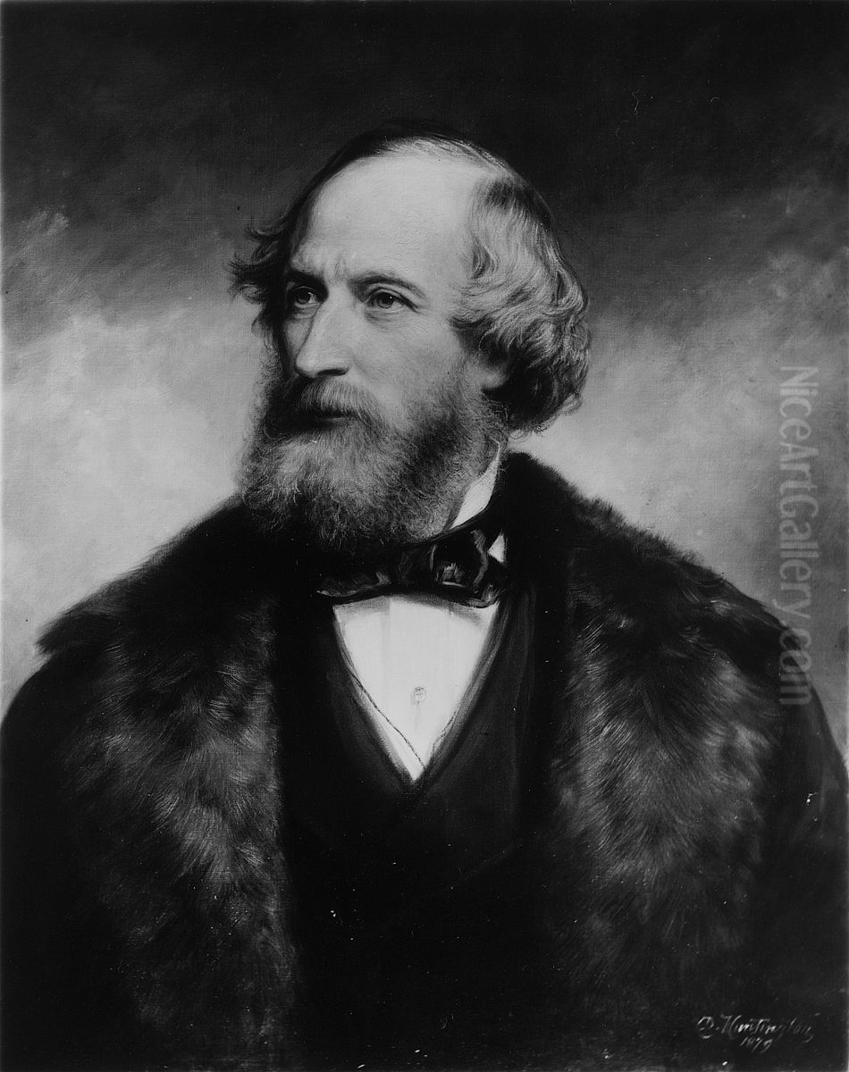 Cyrus W. Field Oil Painting by Daniel Huntington