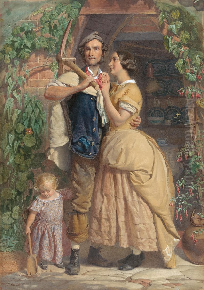 The Sinews of Old England Oil Painting by George Elgar Hicks