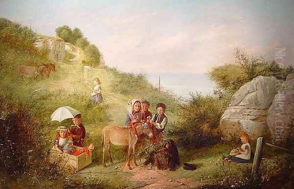 Dressing Up Oil Painting by Charles Hunt