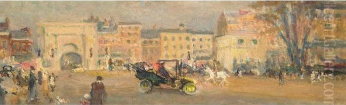 Marble Arch Oil Painting by Jacques-Emile Blanche