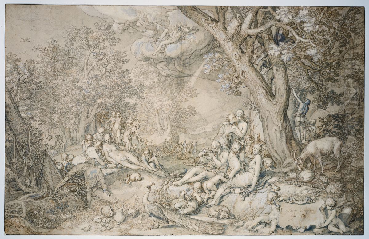 The Golden Age Oil Painting by Abraham Bloemaert