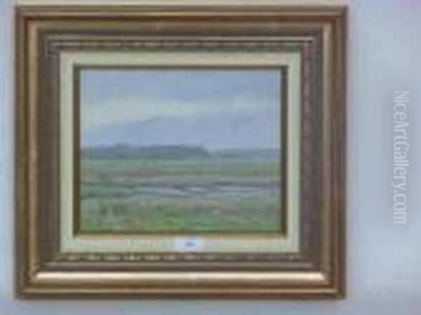 Les Marecages Oil Painting by Bernardus Johannes Blommers