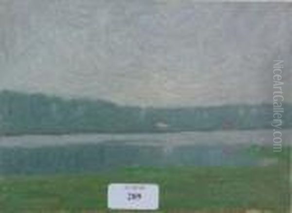 Lac Dans La Brume Oil Painting by Bernardus Johannes Blommers