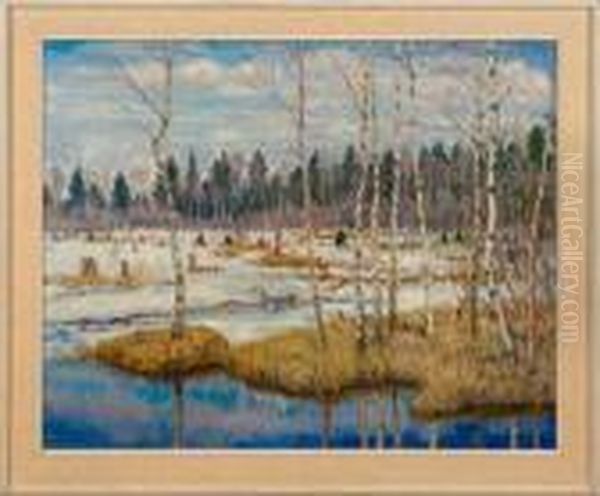 Vorfruhling Oil Painting by Nikolai Petrovich Bogdanov-Belsky