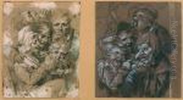 Allegorie De La Boisson
 Enfants Jouant Oil Painting by Louis Leopold Boilly