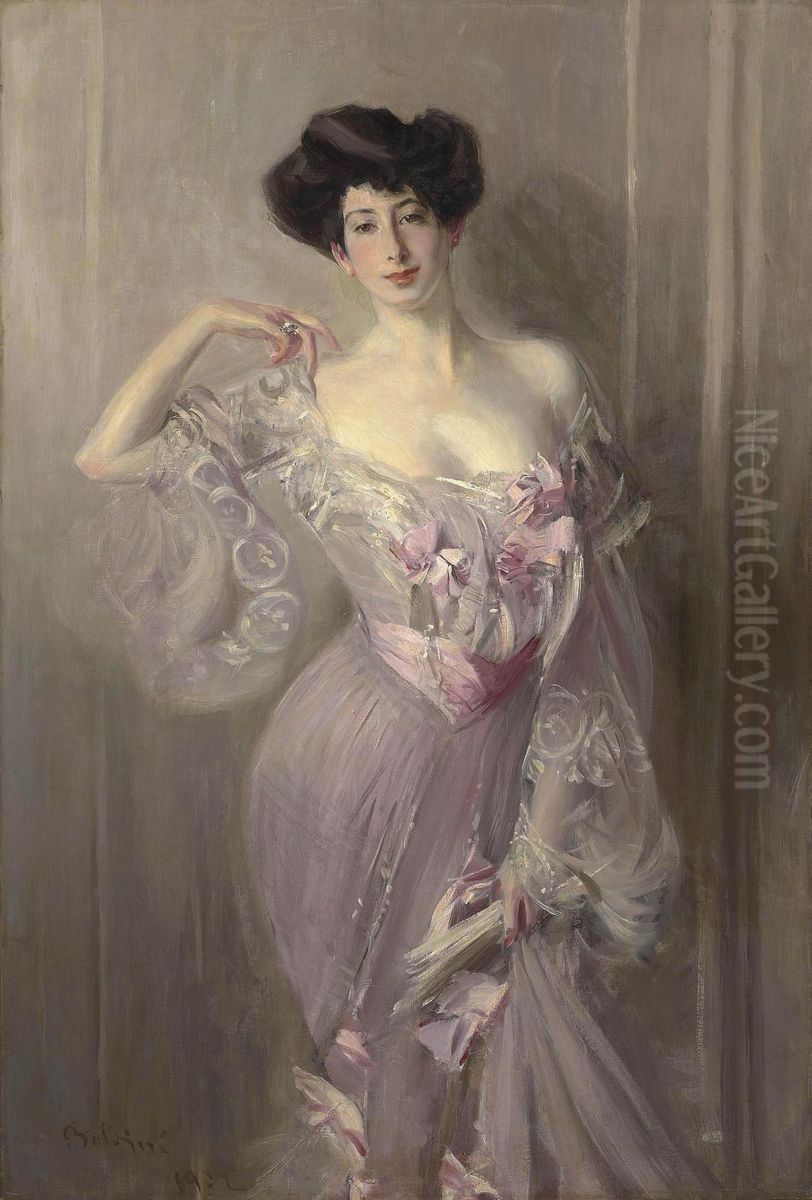 Portrait Of Ena Wertheimer Oil Painting by Giovanni Boldini