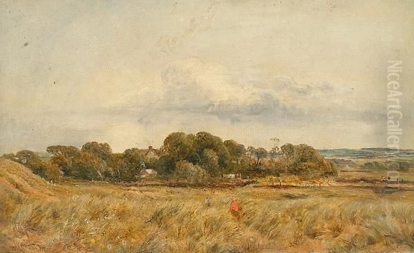 Rainclouds Over Anglesey Oil Painting by William Joseph Caesar Julius Bond