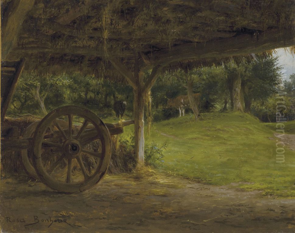La Grange Dans La Foret Oil Painting by Rosa Bonheur