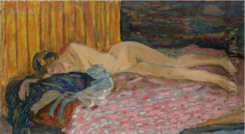 Le Canape Rose Oil Painting by Pierre Bonnard