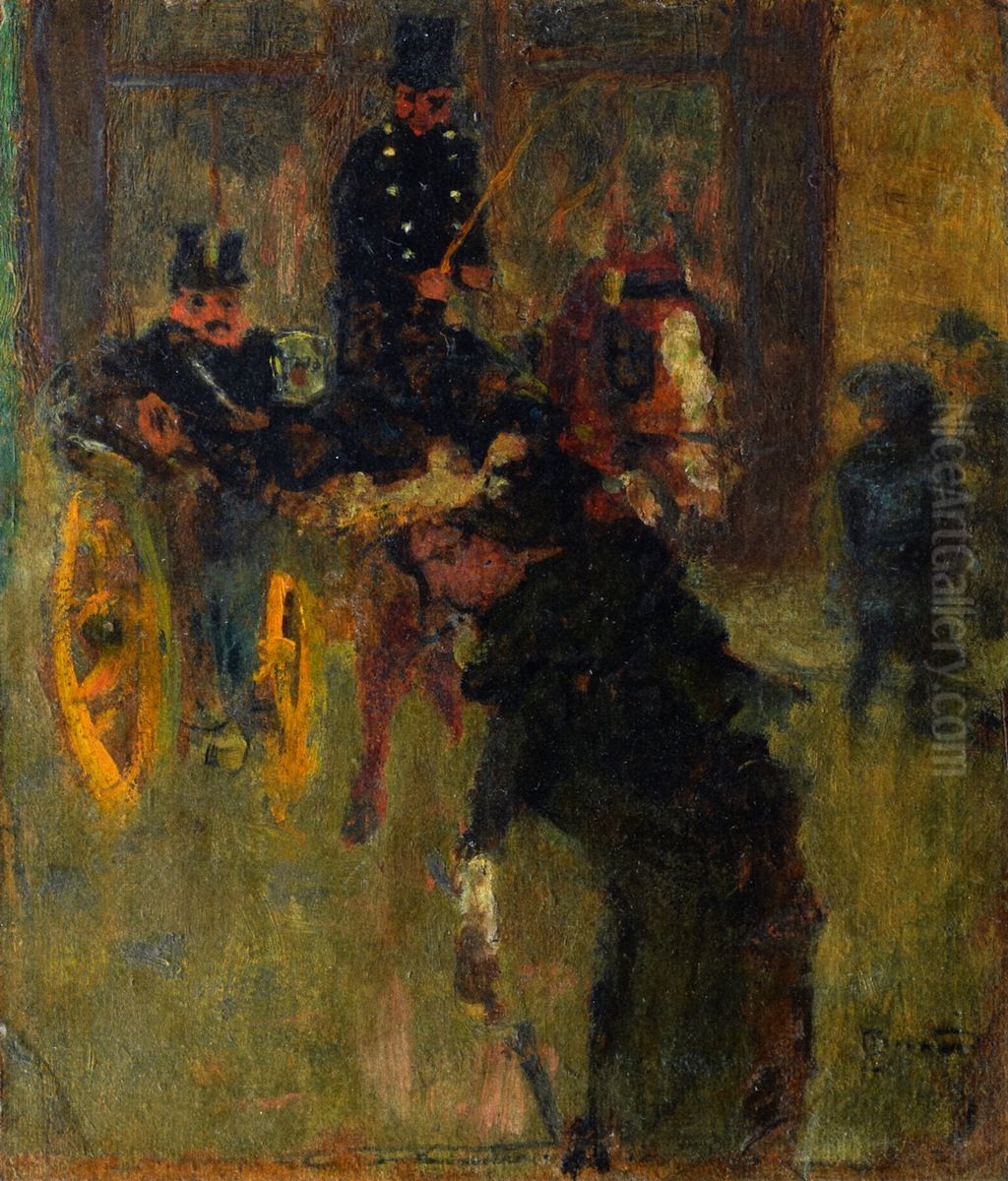 Le Fiacre Oil Painting by Pierre Bonnard