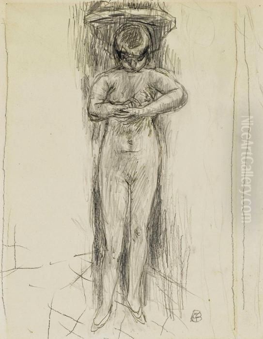 Marthe A La Toilette Oil Painting by Pierre Bonnard