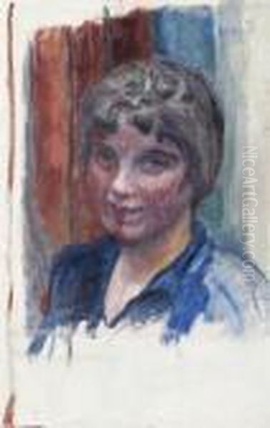 Portrait De Jeunne Femme Oil Painting by Pierre Bonnard