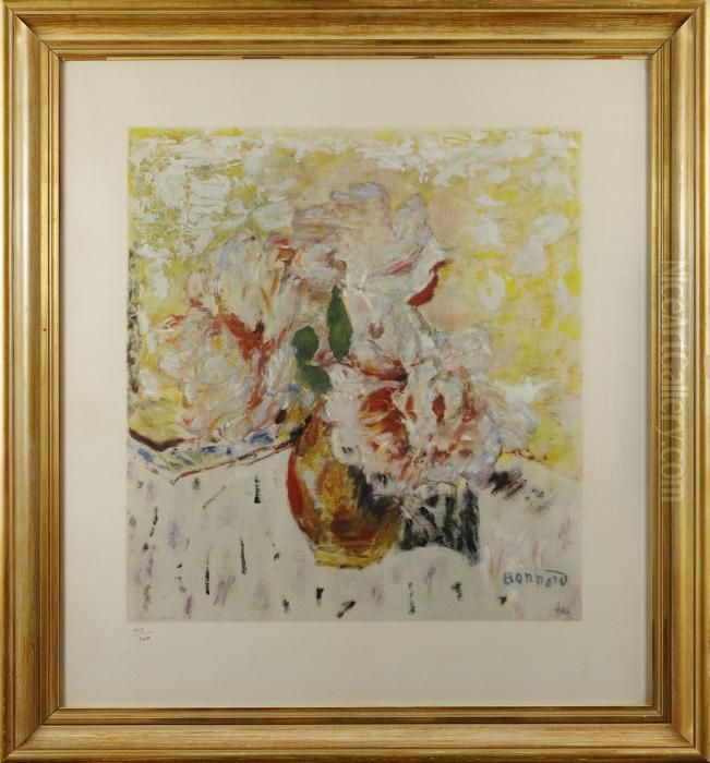 Vasede Fleurs Oil Painting by Pierre Bonnard