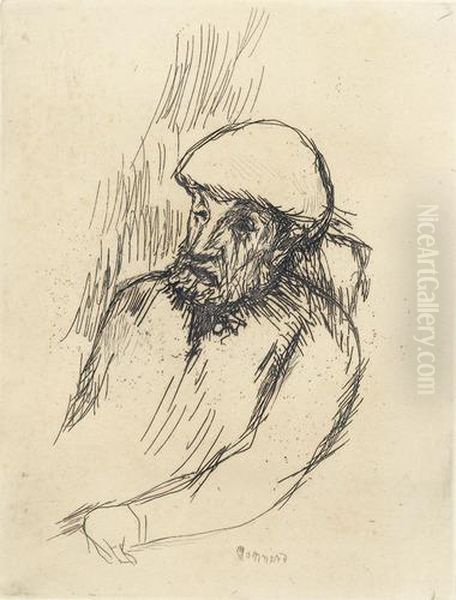 Portrait De Renoir Oil Painting by Pierre Bonnard