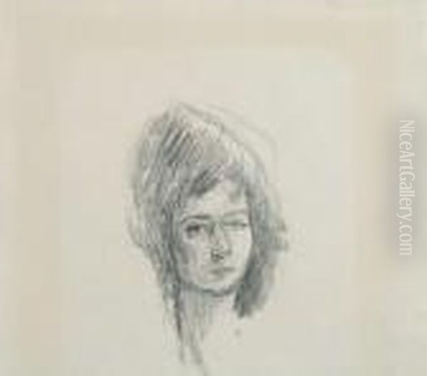 Portrait De Reine Nathanson Oil Painting by Pierre Bonnard