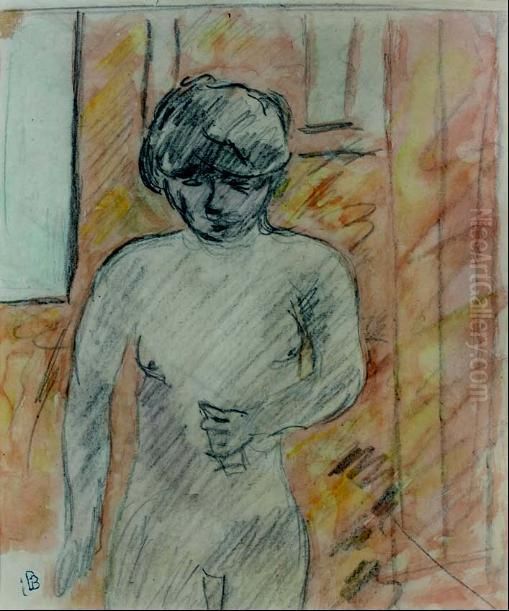 Etude De Femme Nue A Mi-corps Oil Painting by Pierre Bonnard