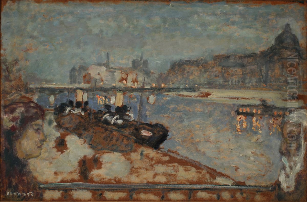 Les Quais De Paris Oil Painting by Pierre Bonnard
