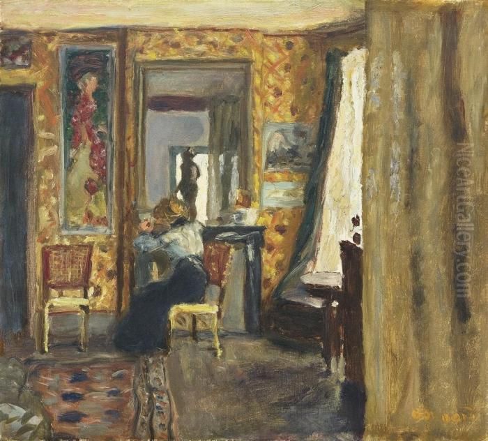 Femme Dans Un Interieur Oil Painting by Pierre Bonnard