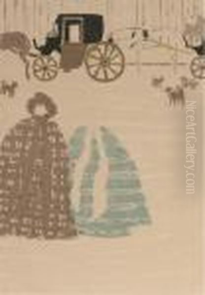 La Promenade Des Nourrices Oil Painting by Pierre Bonnard